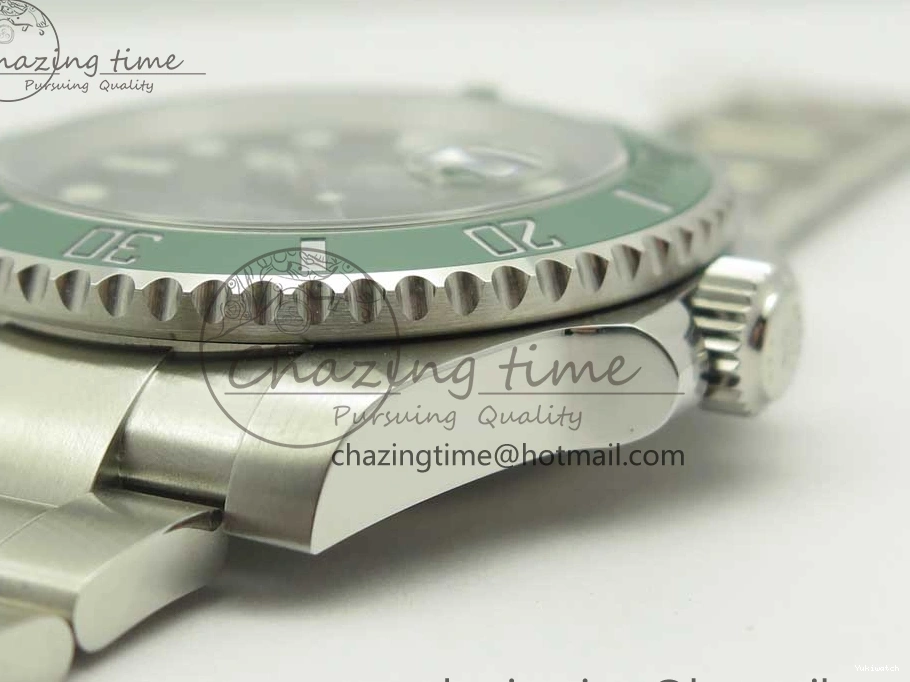 Best Green SA3135 904L on Ceramic V9F 116610 1:1 SS LV Edition Bracelet Submariner 0511